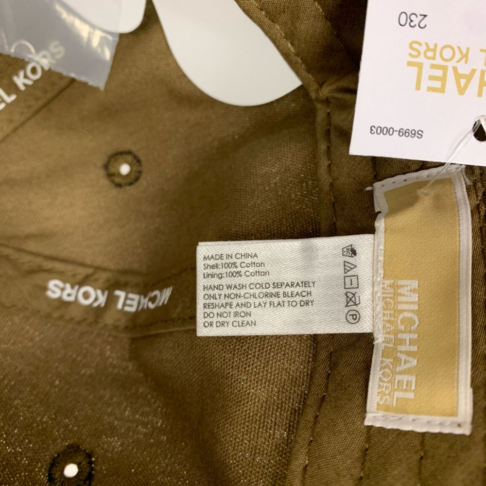Michael Kors Tan Monogram Baseball Cap - Picture 5 of 5